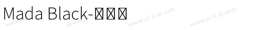 Mada Black字体转换